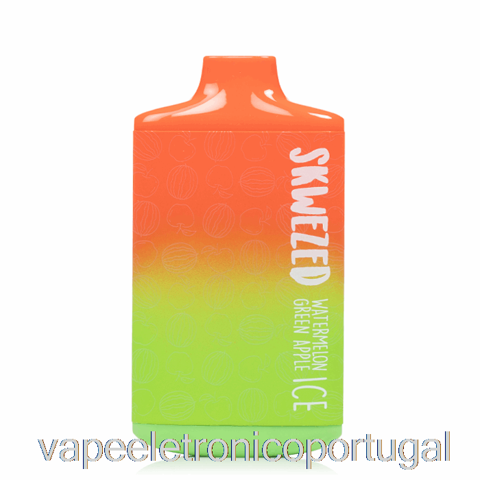 Vape Eletrônico Skwezed 5k Descartável Melancia Verde Maçã Gelo